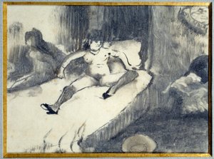 Riposo sul letto da Edgar Degas