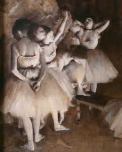 Prova di un balletto sul palco da Edgar Degas