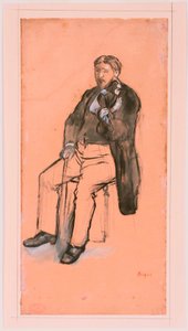 Sitzender Geigenspieler da Edgar Degas
