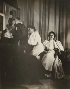 [Autoritratto con Christine e Yvonne Lerolle] da Edgar Degas