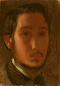 Autoritratto con colletto bianco, c. 1857 da Edgar Degas