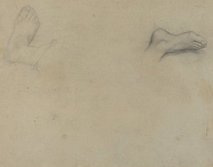 Studi di piedi (verso) da Edgar Degas