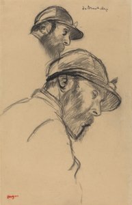 Studio di un fantino M. de Broutelles, c. 1884 da Edgar Degas