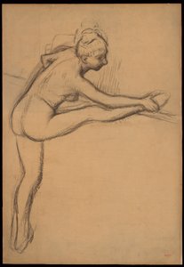 Studie eines Aktes (Tänzerin an der Barre) da Edgar Degas