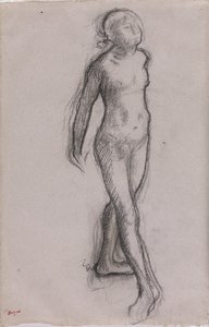 Studio di una ballerina nuda, c.1878-79 da Edgar Degas