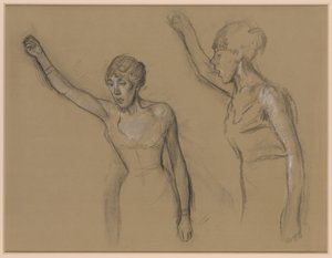 Studio di un cantante da Edgar Degas
