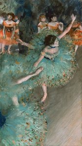 Danzatrice Oscillante in Verde da Edgar Degas