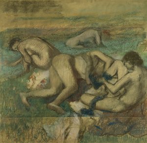 I Bagnanti, 1885-95 da Edgar Degas