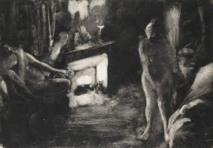 Il focolare da Edgar Degas