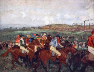 La gara dei gentlemen, prima della partenza da Edgar Degas
