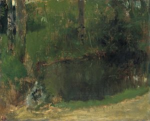 Lo stagno nella foresta, ca 1868 da Edgar Degas