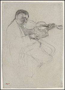 Il violinista, studio per "La prova"