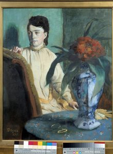 La donna ha la Potiche Dipinto di Edgar Degas (1834-1917) da Edgar Degas