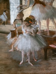 La lezione di danza (dettaglio) da Edgar Degas