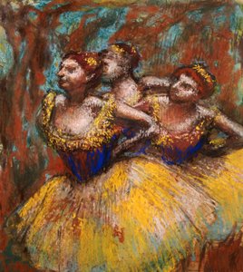 Tre ballerini da Edgar Degas