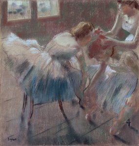 Tre ballerine che si preparano per la lezione da Edgar Degas