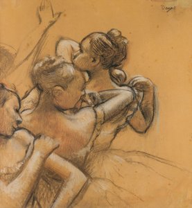 Tre danzatrici, 1895-99 circa (pastello e carboncino su carta) da Edgar Degas