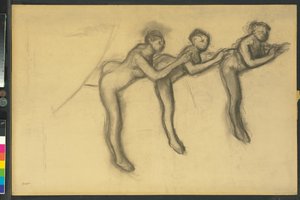Tre ballerini in calzamaglia, c.1895-1900 da Edgar Degas