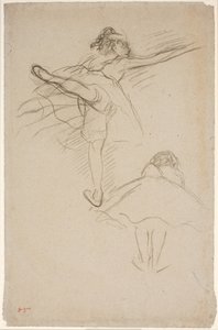 Due studi di ballerine da Edgar Degas