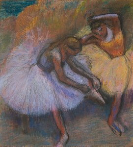 Due ballerine, 1898 circa (pastello su carta) da Edgar Degas