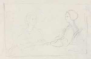 Due donne sedute (verso) da Edgar Degas