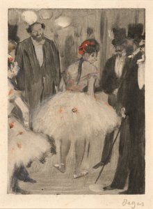 Virginie ammirata mentre il marchese Cavalcanti osserva, c. 1876-1877 da Edgar Degas