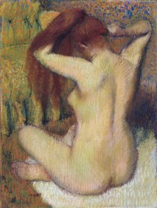 Donna che si pettina i capelli da Edgar Degas