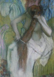 Donna che si pettina i capelli da Edgar Degas