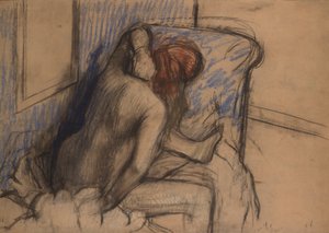 Donna che si asciuga i capelli da Edgar Degas