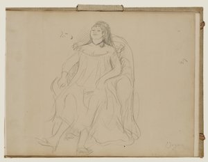 Donna seduta da Edgar Degas