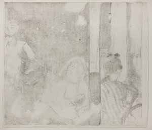 Donne davanti a un caffè, sera, c.1877 da Edgar Degas