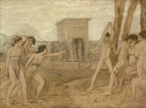 Le giovani spartane sfidano i ragazzi da Edgar Degas