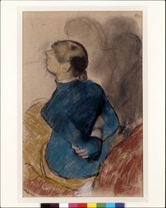 Giovane donna in blu