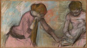 Ragazze giovani che guardano un album da Edgar Degas