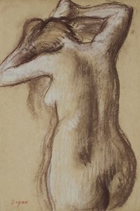 Giovane donna nuda che si pettina, c.1889-90 da Edgar Degas