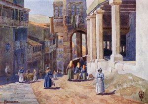 Spagna settentrionale: Betanzos, una calle colonnata da Edgar T. A. Wigram