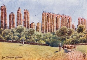 Spagna settentrionale: Merida, "Los Milagros," le rovine del grande acquedotto