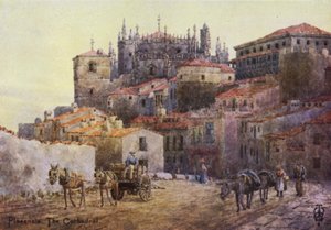 Spagna settentrionale: Plasencia, le mura della città e la cattedrale
