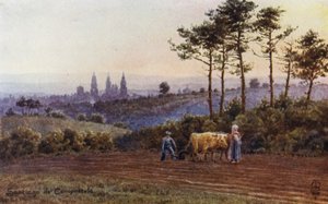 Spagna settentrionale: Santiago de Compostela, dalla strada di Lugo