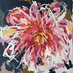 Fioritura astratta dai colori vivaci da Edie