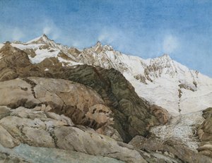 Il Mischabe Horner da Saas-Fee, Vallese, Svizzera da Edith A. Paine