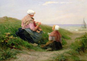 Una madre e i suoi piccoli bambini