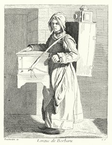 Suonatore di organetto da Edmé (after) Bouchardon