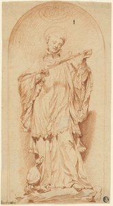 San Francesco con in mano un crocifisso da Edmé Bouchardon