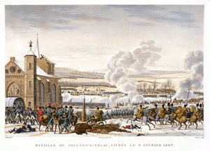 La battaglia di Eylau, Germania, 9 febbraio 1807 da Edme Bovinet