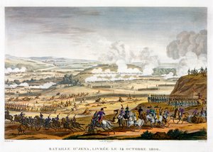 La battaglia di Jena, Germania, 14 ottobre 1806 da Edme Bovinet