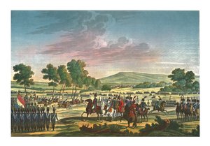 La Guardia Imperiale in manovra alla presenza dei due imperatori a Tilsit, 28 giugno 1807, c1850 da Edme Bovinet