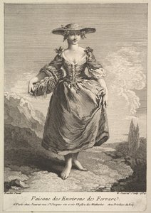 Contadina di Ferrara, 1734 da Edme Jeaurat