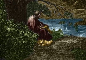 Il filosofo greco Democrito da Edmond Castan