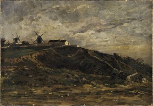 I mulini a vento di Montmartre; lato nord da Edmond Charles Yon